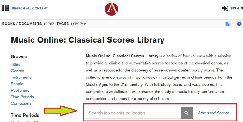 music online database